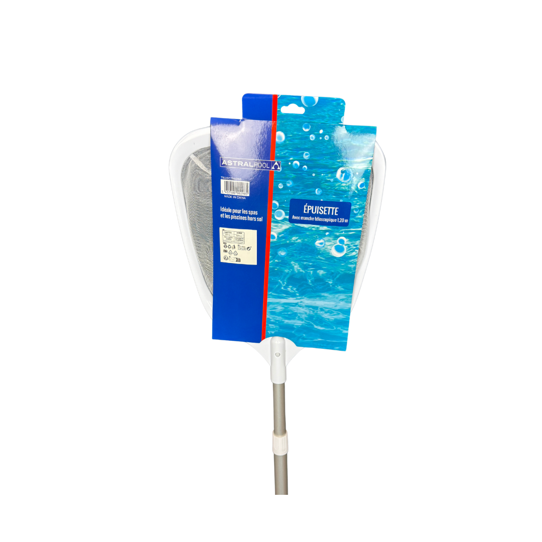 EPUISETTE AVEC MANCHE TELESCOPIQUE 1M20 - Fraville