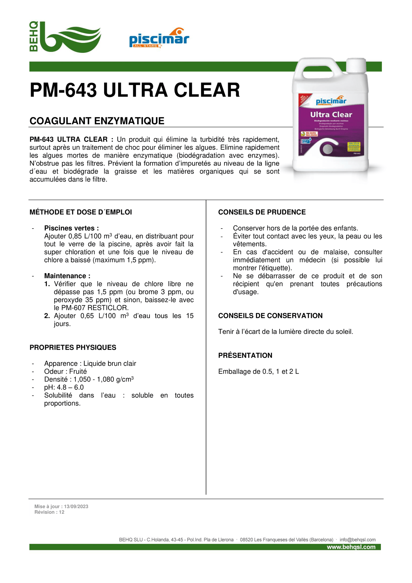 ULTRA CLEAR 1.1L - Fraville